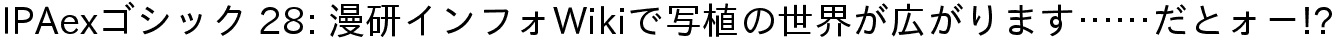 IPAexゴシック