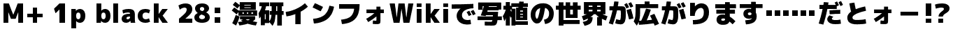 M+ 1p black