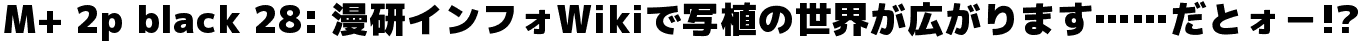 M+ 2p black